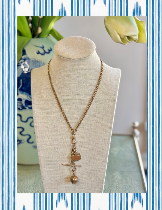Gold Filled Victorian Charm Necklace, VINTAGE LUXE SPRING DROP #1