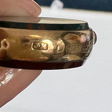 Victorian Yellow Gold 9K Swivel Spinner Fob, Carnelian & Bloodstone