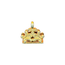 Victorian Monogram Gold Filled Fob Pendant