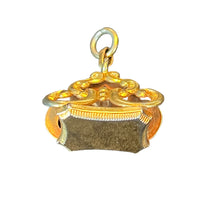 Victorian Monogram Gold Filled Fob Pendant