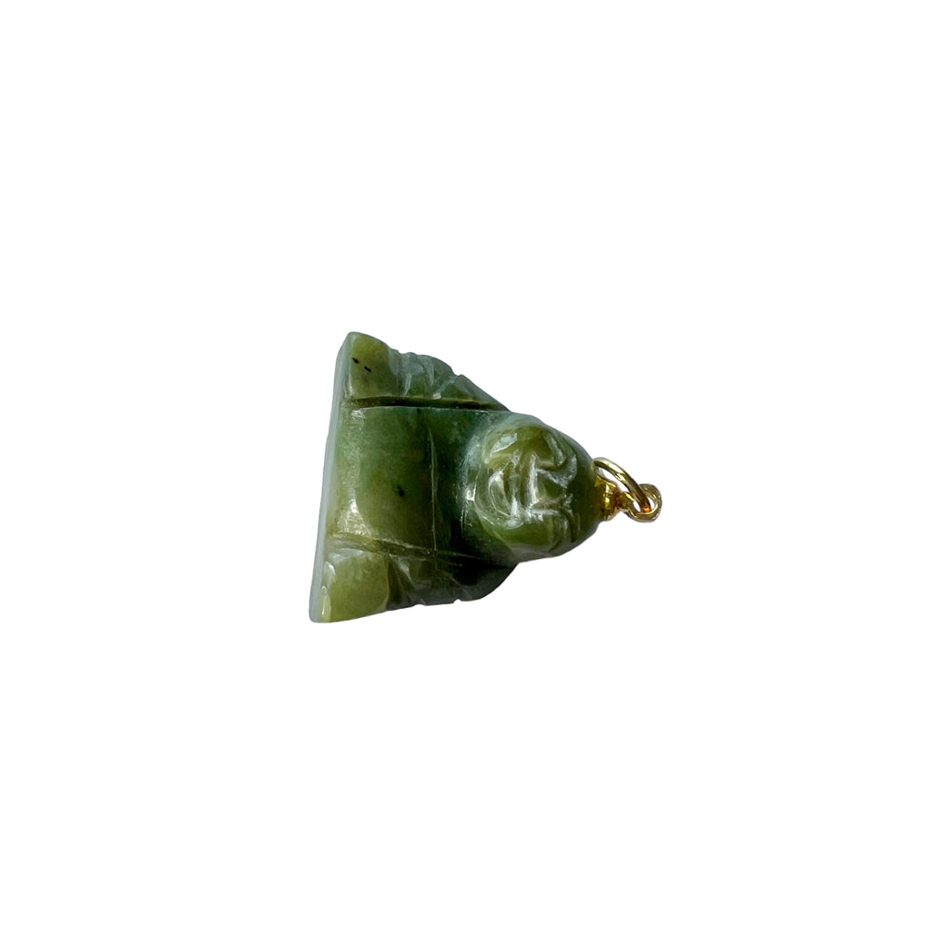 Vintage Jade top Buddha Pendant.