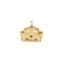 Victorian Monogram Gold Filled Fob Pendant