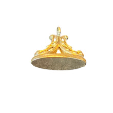 Victorian Monogram Gold Filled Fob Pendant