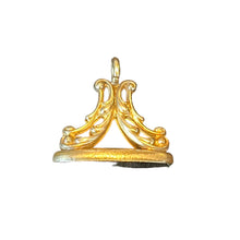 Victorian Monogram Gold Filled Fob Pendant