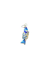 Articulated Fish Blue & Silver Pendant - Seacraft Collab