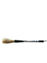 Vintage Calligraphy Brush, Blue and White Porcelain Chinoiserie Floral Design Beads