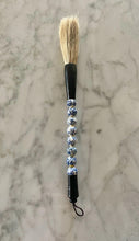 Vintage Calligraphy Brush, Blue and White Porcelain Chinoiserie Floral Design Beads