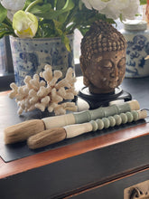 Calligraphy Brush, Jade Abacus Beads, Medium