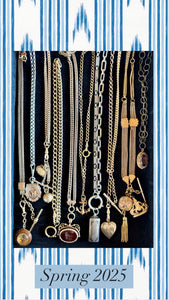 Gold Filled Watch Chain, XL Spring Ring Clip & Dog Clip