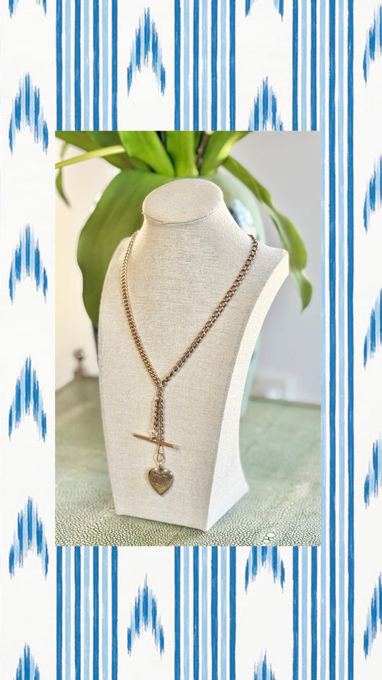 Gold Filled Victorian Charm Necklace, VINTAGE LUXE SPRING DROP #6