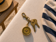 Compass Bag Charm / Key Chain