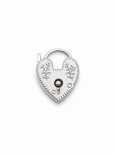 Victorian-Inspired Sterling Silver Working Heart Lock – Small 11mm