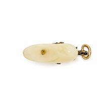 Antique Victorian Mother-of-Pearl Horse Head Charm | Gold-Filled Equestrian Pendant