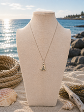 Vintage Scrimshaw-Style Sailing Ship Pendant | Sterling Silver Necklace