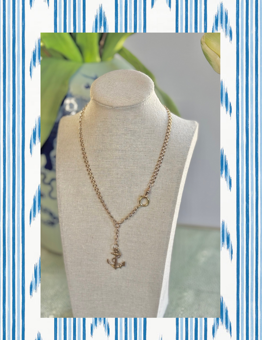 Gold Filled Victorian Charm Necklace, VINTAGE LUXE SPRING DROP #5