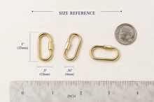 18k Gold Plated Carabiner Charm Holder