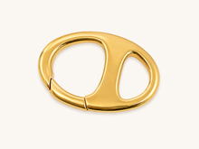 Mid-Century Pop 18K Gold-Filled Sculptural Tab Clasp – 17mm