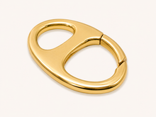 Mid-Century Pop 18K Gold-Filled Sculptural Tab Clasp – 17mm