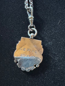 Sterling Silver Victorian Charm Necklace, VINTAGE LUXE SPRING DROP #9