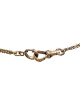 Victorian Gold-Filled Watch Chain Necklace | Rock Crystal Spinner & Watch Fob