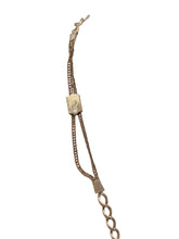 Victorian Gold-Filled Watch Chain Necklace | Oversized Monogram Locket