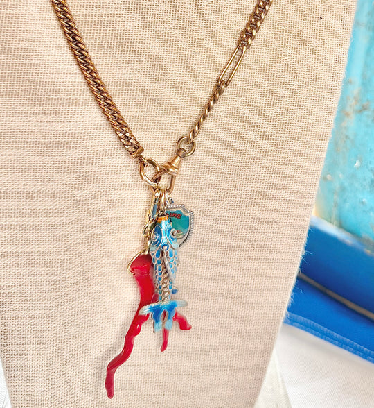 Mainly Nautical Antique Watch Chain Charm Necklace - Seacraft Collab