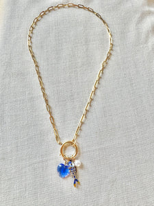 Fishy Antique Watch Chain Charm Necklace - Seacraft Collab