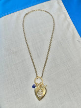 US NAVY Heart Locket Antique Watch Chain Charm Necklace - Seacraft Collab