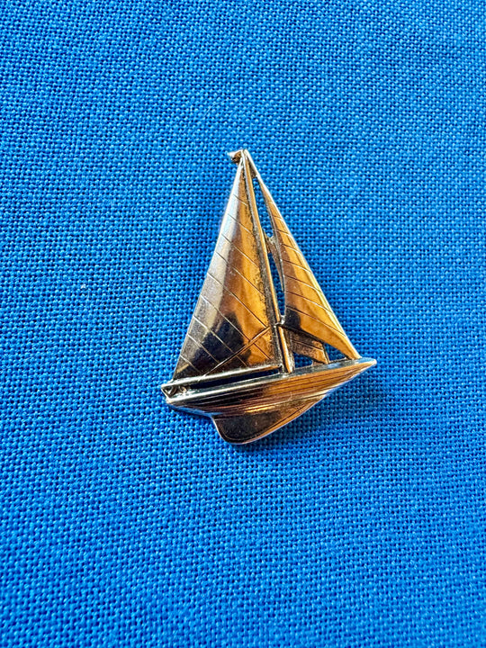 Sterling Silver Sloop Brooch - Seacraft Collab