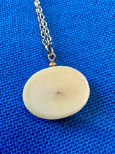 Vintage Scrimshaw Pendant Necklace - Seacraft Collab