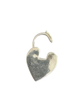 Victorian Antique Style Silver Heart Pad Lock, Large