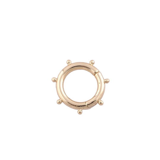 Captain’s Wheel 18K Gold-Filled Charm Holder