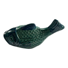 Blue and Green Glazed Porcelain, Fish Vessel