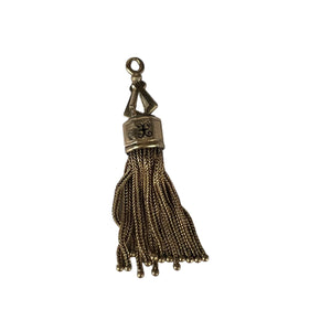 Victorian Yellow Gold 9K Victorian Tassel Gold Pendant