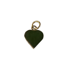 Gold Filled Jade Heart Pendant
