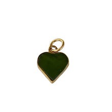 Gold Filled Jade Heart Pendant
