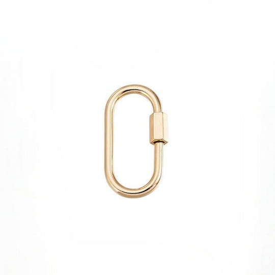 18k Gold Plated Carabiner Charm Holder
