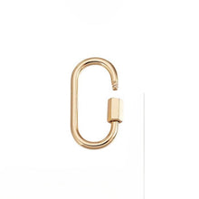 18k Gold Plated Carabiner Charm Holder