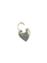 Victorian Antique Style Silver Etched Heart Pad Lock, Medium