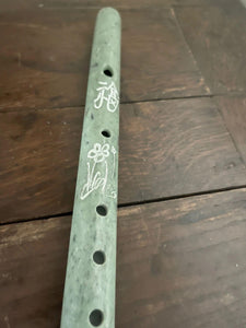 Vintage Chinese Carved Jade Flute