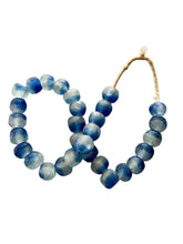 Sea Glass Beads, Sky Blue, Large