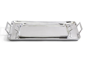 Classic Contemporary Polished Silver Tray - Small
