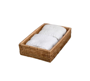 Rattan Guest Towel - Rectangular Napkin Holder