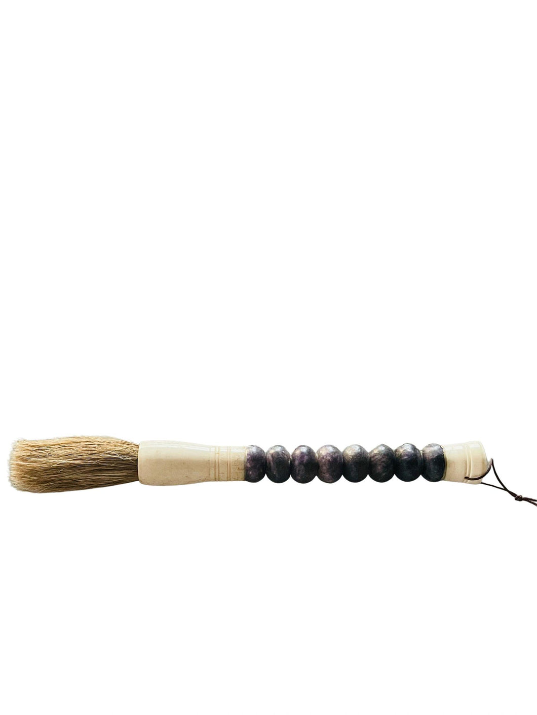 Calligraphy Brush, Purple Jade Abacus Beads, Medium