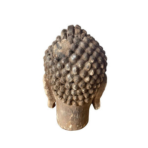 Buddha Head, Handcarved Hibiscus Wood