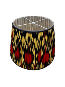 Henry, Pembroke Knife Pleat, Tribal Ikat Lamp Shade, 20"