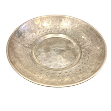 Antiqued Silver Low Bowl