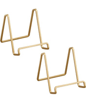 Brushed Gold Square Wire Easel / Plate Stand