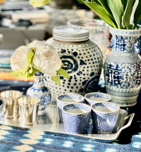 Chinoiserie cachepots from Luxe Curations with other decor