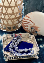 Vintage Blue and White Chinoiserie Hand Painted Porcelain Vase Beads